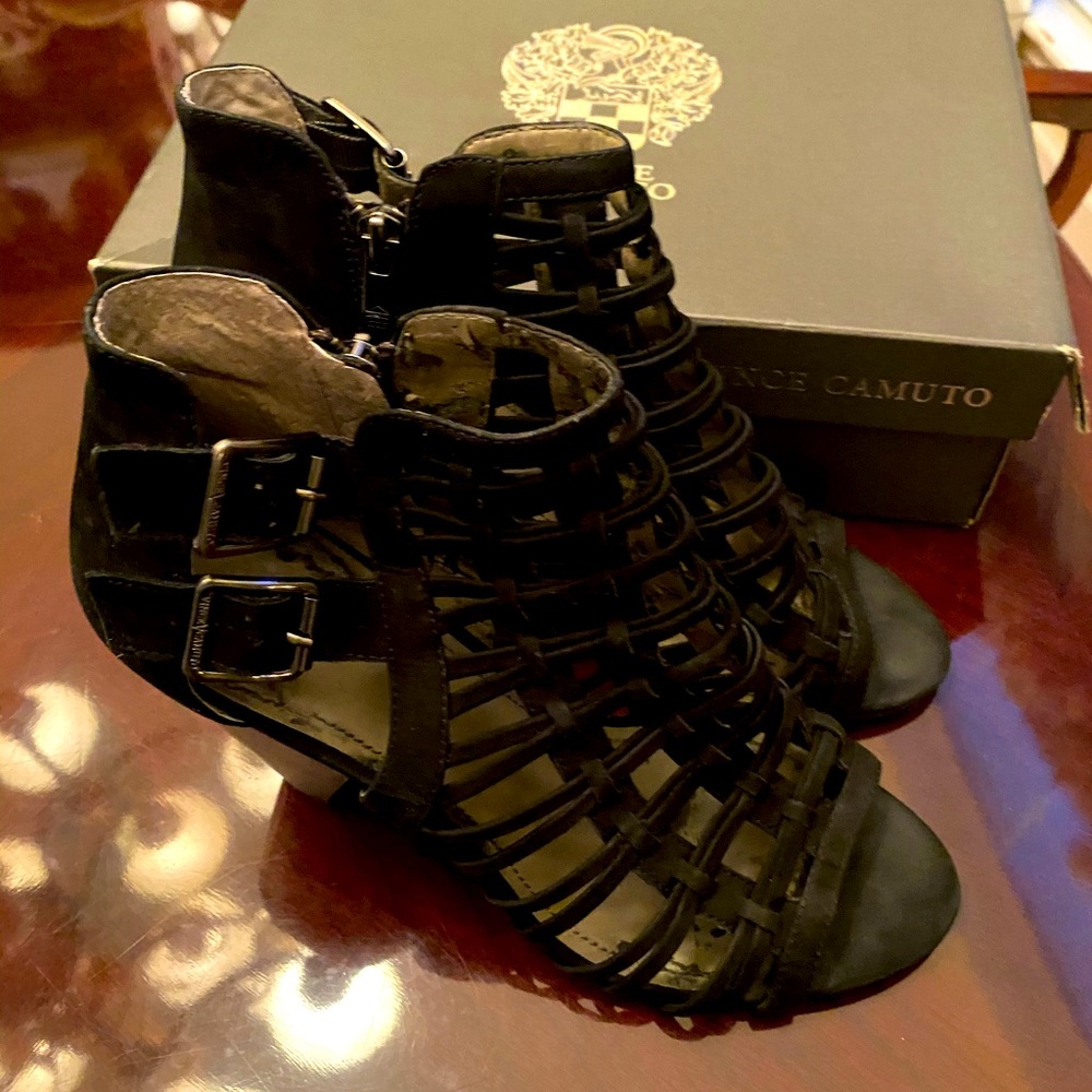 Black Strappy Bootie